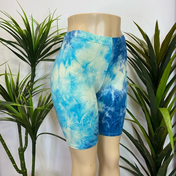 ‼️ Tie Dye Biker Shorts Active Wear Leggings - Picture 4 of 5